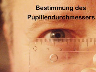 Messung des Pupillendurchmessers